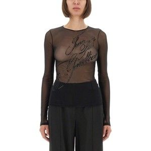 Jean Paul Gaultier Top With Embroidered Logo - NWT